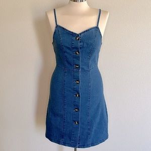 Denim Mini Dress (Size S)